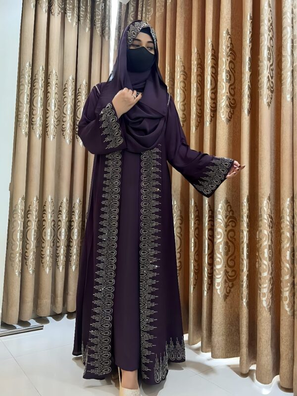 Premium Stone Borka with Hijab
