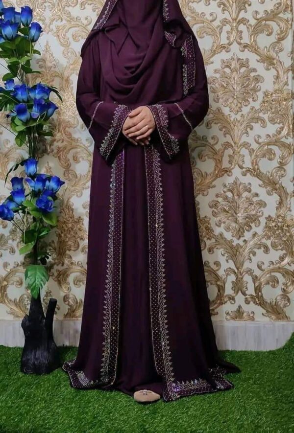 প্রিমিয়াম কটি বোরকা হিজাব সহ | Premium waist burqa with hijab - Image 4
