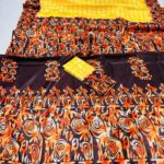 সানমুন সিল্কের বাটিক প্রিন্ট শাড়ি