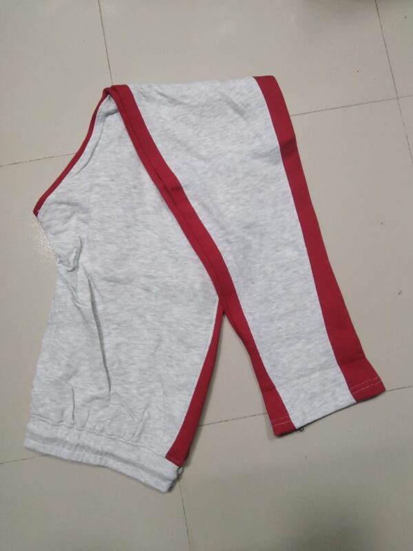 Casual Men's Sweatpant Trouser Black + Red - Image 2