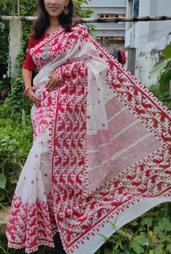 Half Silk Handprited Sarees