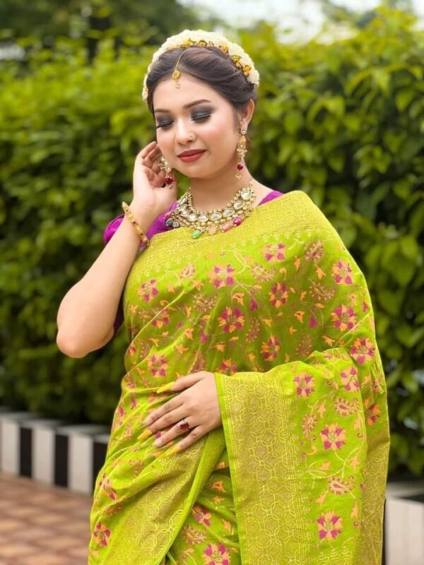 Half Silk Handprited Sarees