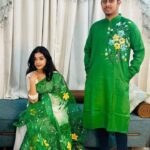 Saree And Panjabi Couple Set