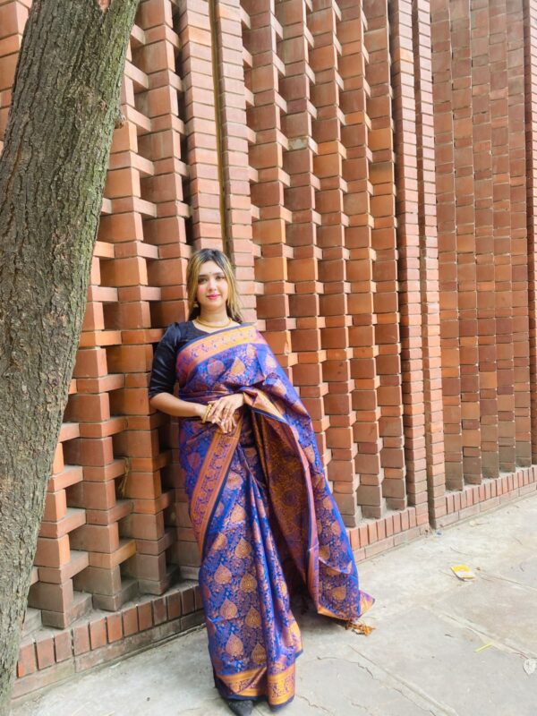 Exquisite Silk Katan Sarees at Allshopbd.com - Image 4