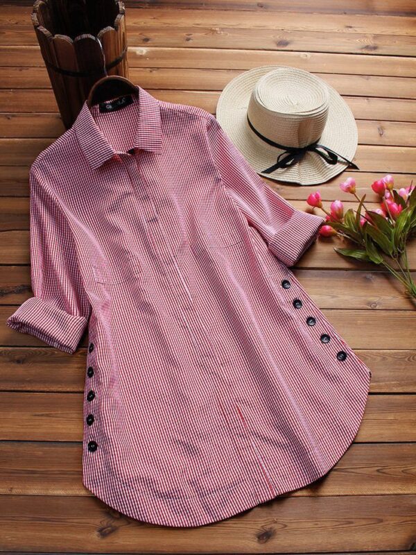 Cotton Check Shirt for Women