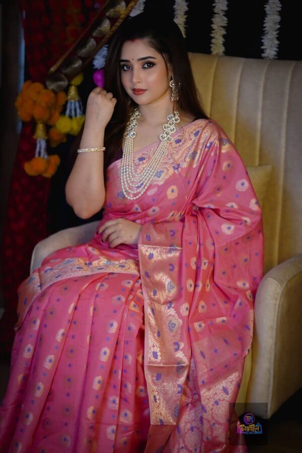 Soft Silk Katan Sharee Allshopbd.com - Image 4