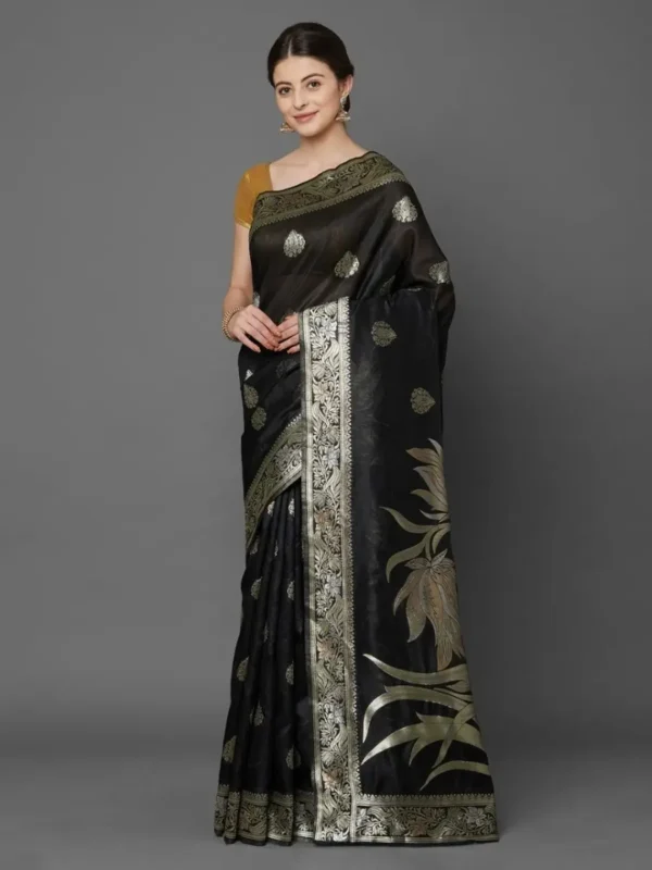 Luxury Stylish Glorious Design Saree With Gorgeous Blouse Piece