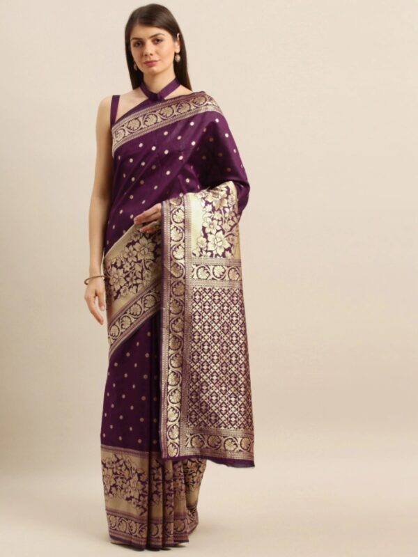 Printed Silk Saree With Blouse Piece
