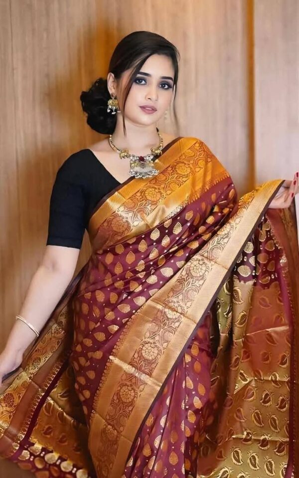 Soft Silk Indian-Inspired Katan Saree