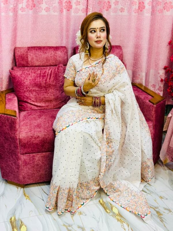 Dupion Silk Saree with Blouse Piece Allshopbd.com