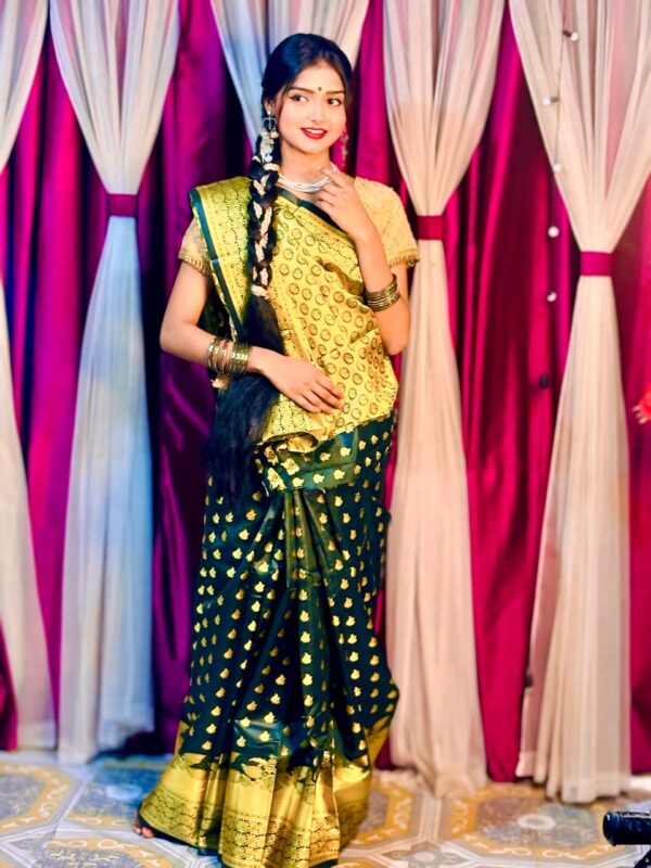 Soft silk katan saree Allshopbd.com - Image 2