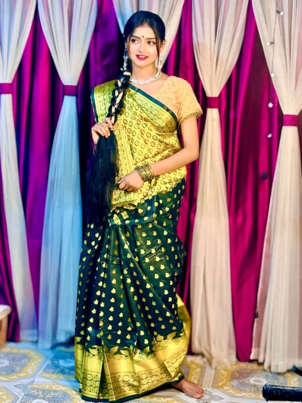 Soft silk katan saree Allshopbd.com - Image 4