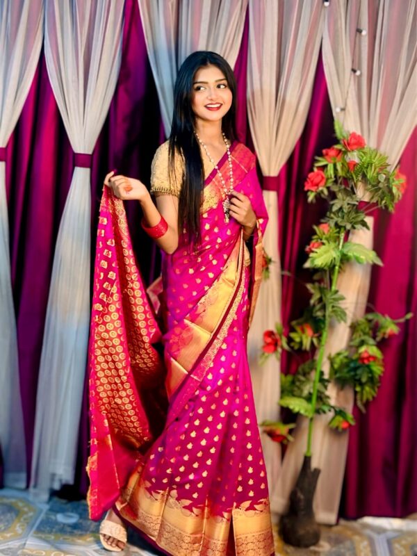 Soft silk katan saree Allshopbd.com - Image 2