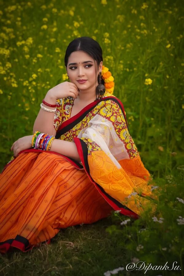 Digital Print Saree with Blouse Piece - Image 3