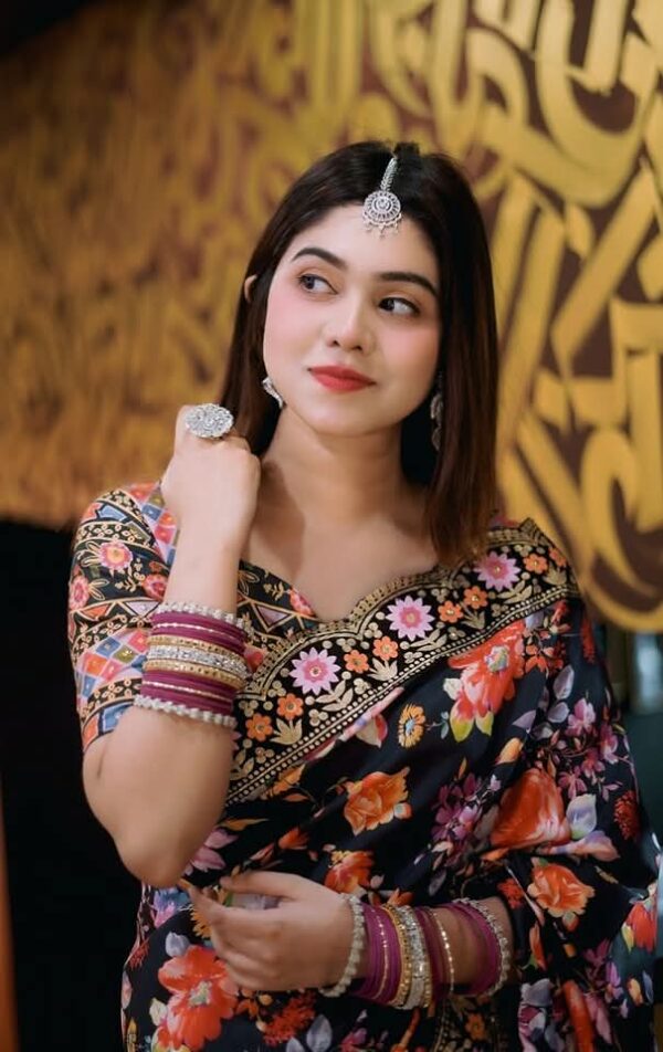 Premium Eid Sharee with Blouse Piece - Image 4