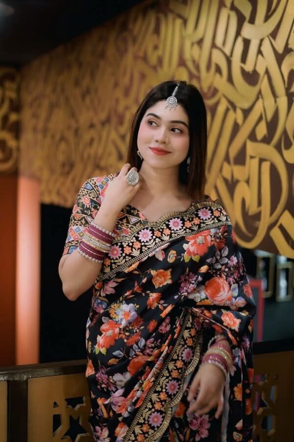 Premium Eid Sharee with Blouse Piece - Image 2