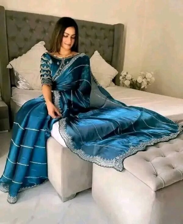 Georgette Saree with Blouse Piece Allshopbd