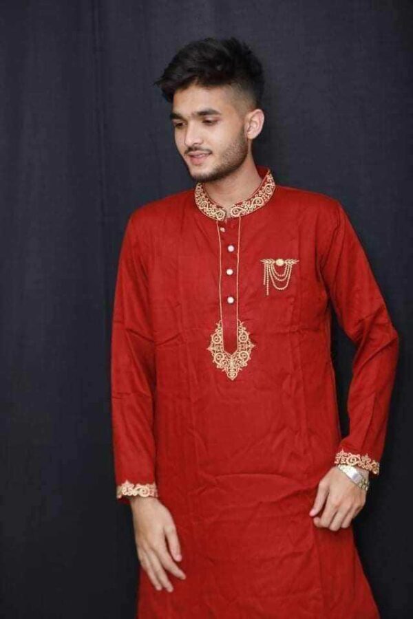 Embroidered Tancel Cotton Panjabi