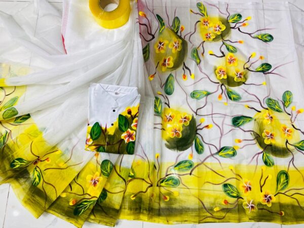 Saree And Punjabi Couple Set