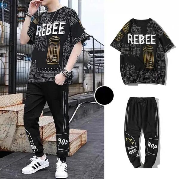 Drop Shoulder Mash T-Shirt and Trouser