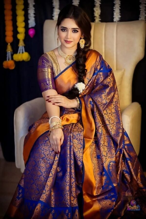 Kanjivaram katan Saree - Image 4