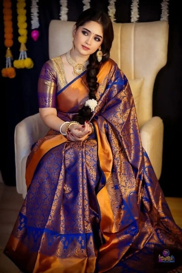 Kanjivaram katan Saree - Image 3