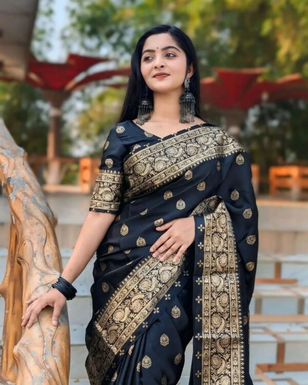 Japani Silk Skin Print Saree with Blouse Piece ALLSHOPBD.COM