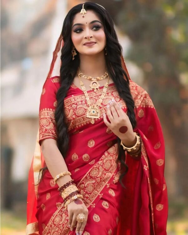 Japani Silk Skin Print Saree with Blouse Piece