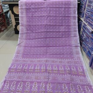 Half Silk Skin Print Saree