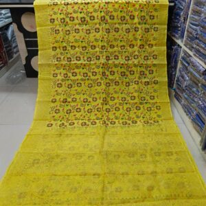 Half Silk Skin Print Saree