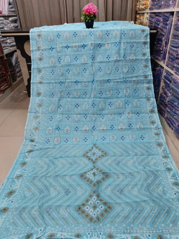 Half Silk Skin Print Saree