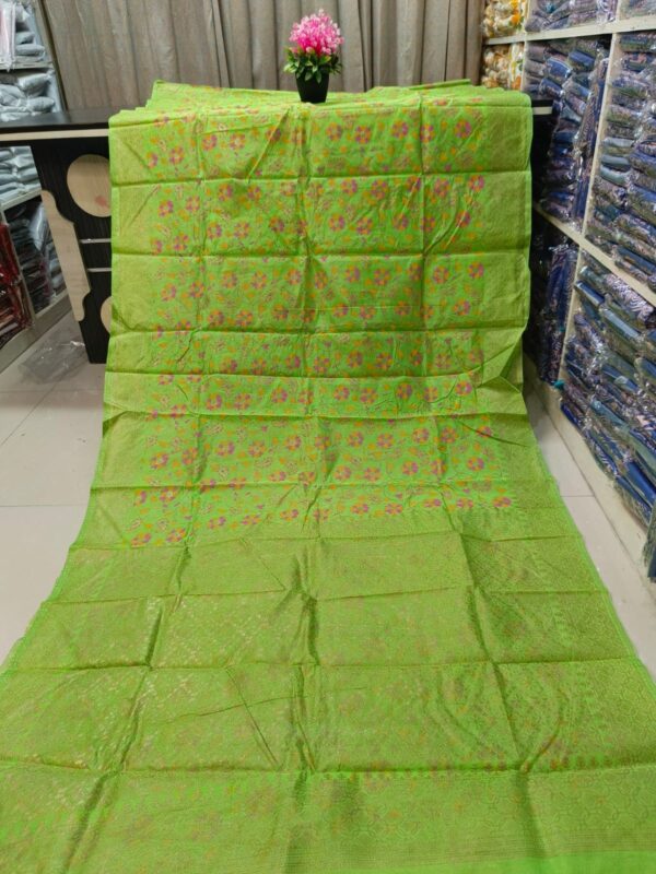 Half Silk Skin Print Saree