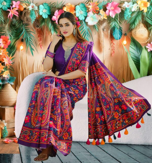 Digital Print Sharee with Blouse Piece