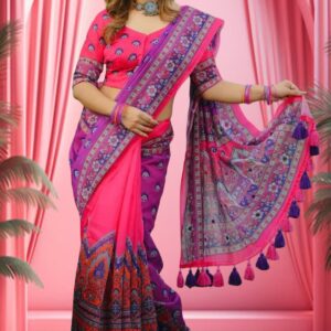 Digital Print Sharee with Blouse Piece