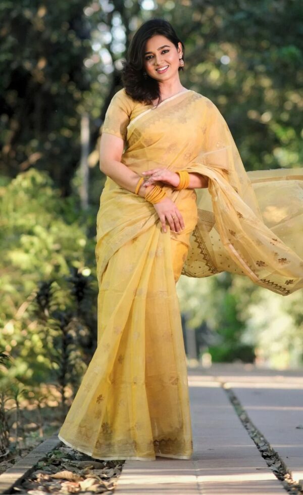 Afsan Print Saree with Blouse Piece