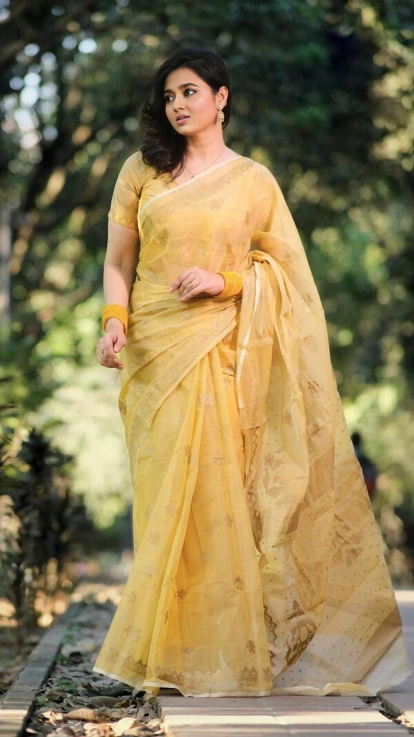 Afsan Print Saree with Blouse Piece - Image 2