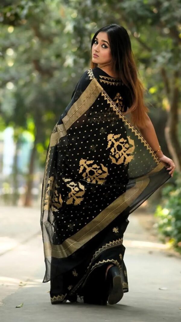 Afsan Print Saree with Blouse Piece - Image 2