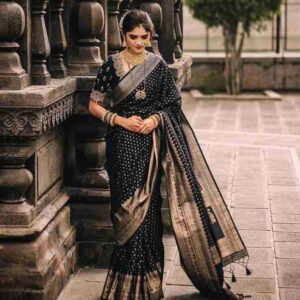 Afsan Print Saree with Blouse Piece