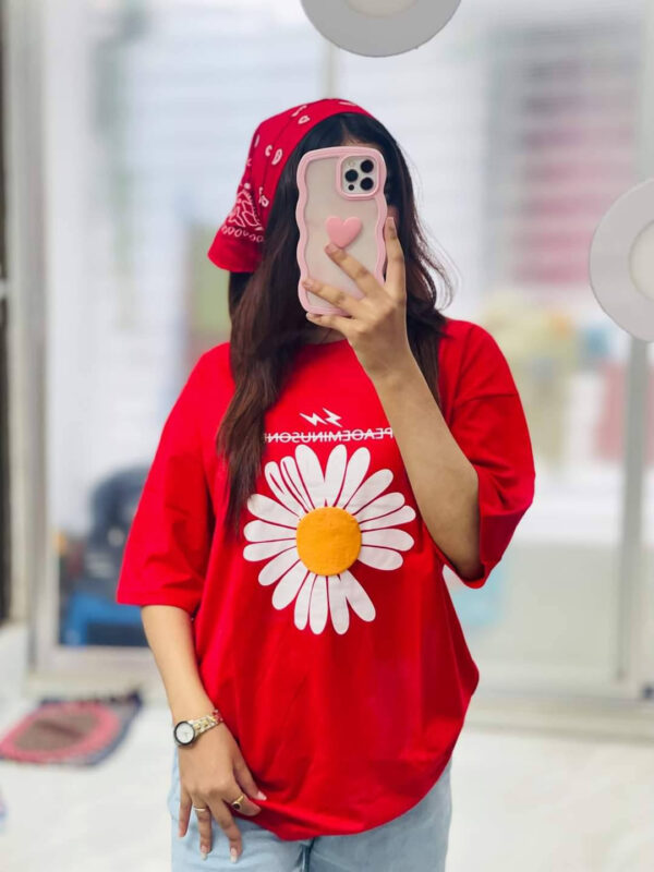 Drop Shoulder Ladies T-shirt