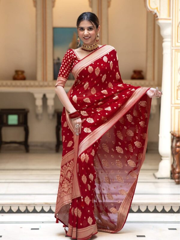 Shop Stylish Dhupian Saree with Blouse Piece at Allshopbd - Image 3