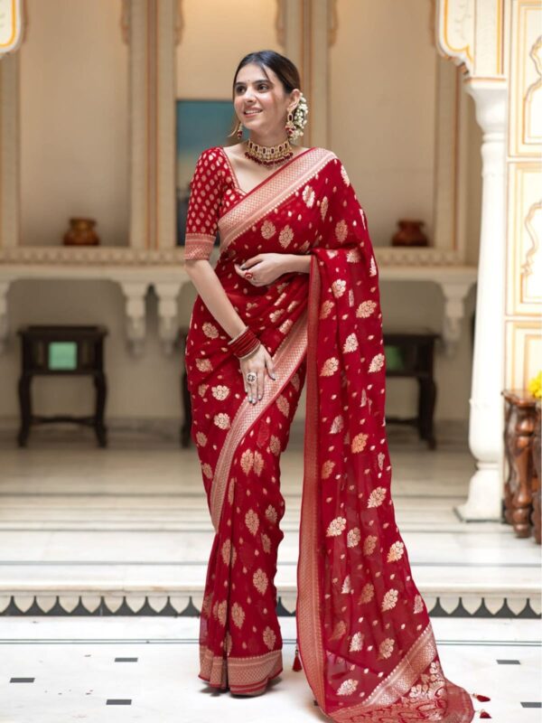 Shop Stylish Dhupian Saree with Blouse Piece at Allshopbd - Image 4