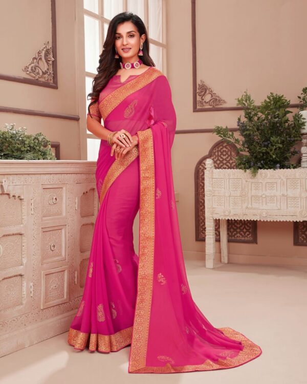 Kubari Silk Saree (With Blouse piece ) - Image 2