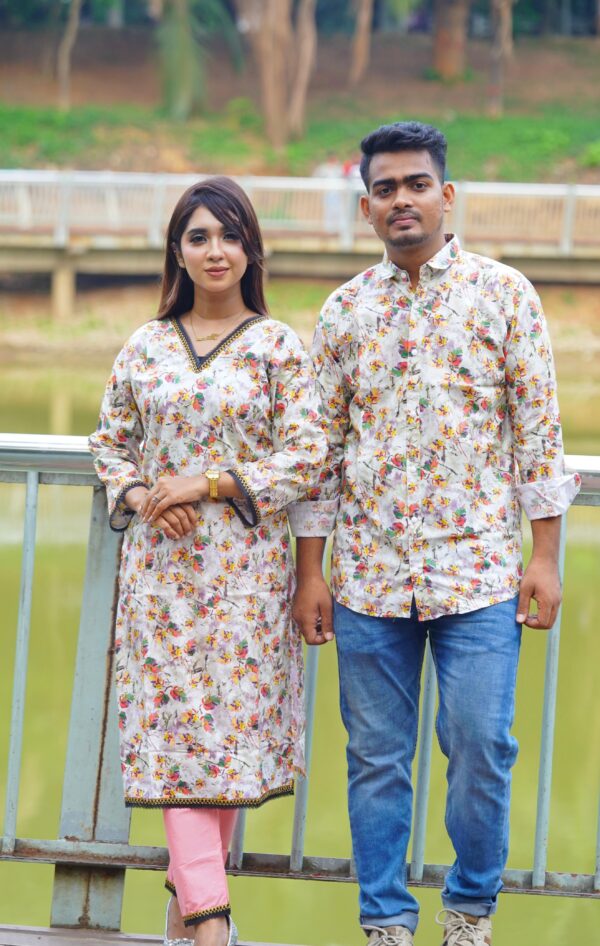 Premium Shirt Three Piece Couple Set