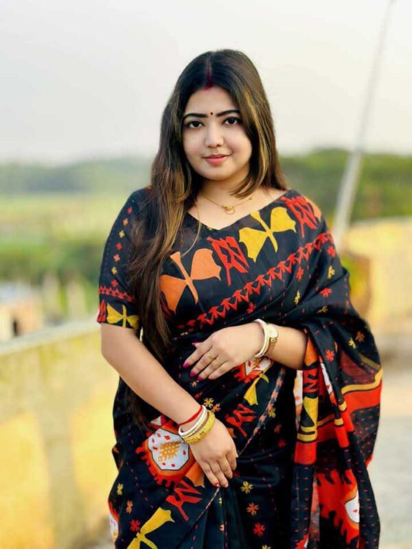 Chanderi silk saree - Image 3