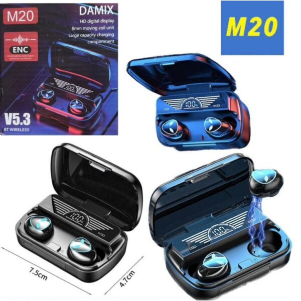 M20 Wireless TWS with Noise Cancellation (100% Original) - Image 2