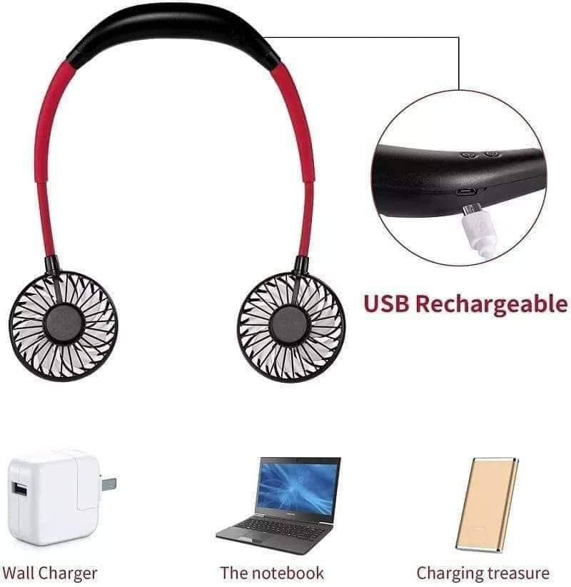 Rechargeable neck fan price in bangladesh - Image 3