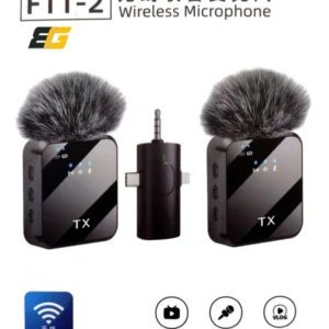 Wireless Lavalier Microphone 3 in 1 Mobile Phone Vlog Video Recording