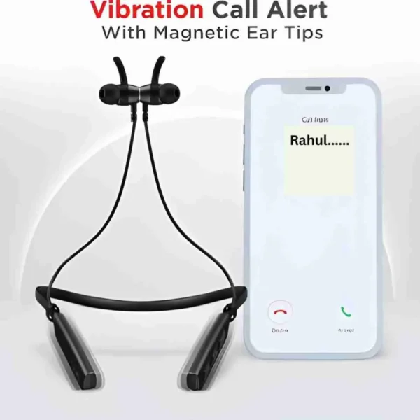 NECK BAND bluetooth Earphone BN - 235 ( Black) - Image 3