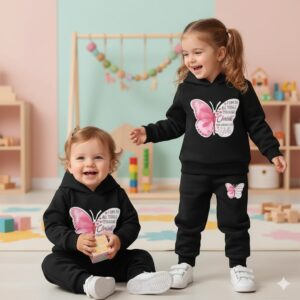 Elegant Stylish Baby Hoodie Set