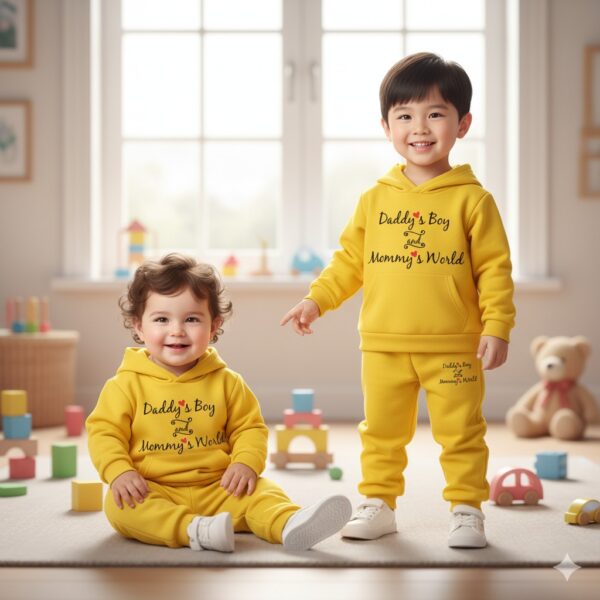 Elegant Stylish Baby Hoodie Set - Image 3